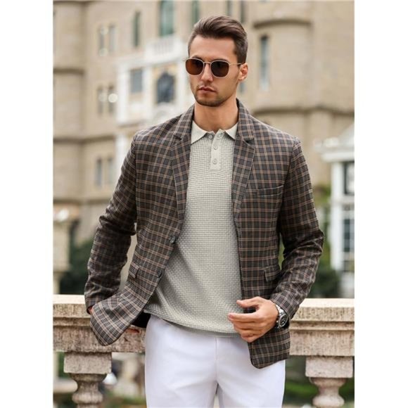 Mens Knit Polo Sweater Long Sleeve Lightweight Collared Pullover Casual - Picture 2 of 4